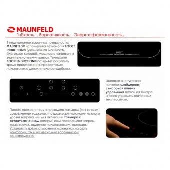 Индукционная варочная панель Maunfeld EVI.594.FL2(S)-BG  Фото в интернет магазине MiriQ.RU