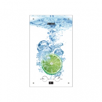 Газовый проточный водонагреватель Zanussi GWH 10 Fonte Glass Lime  Фото в интернет магазине MiriQ.RU