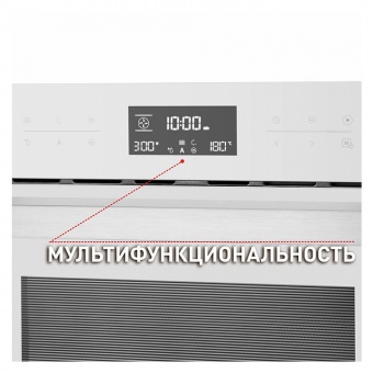 Электрический компактный духовой шкаф с функцией СВЧ Maunfeld MCMO.44.9GW  Фото в интернет магазине MiriQ.RU