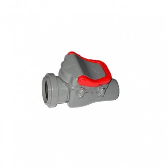 Обратный клапан для внутренней канализации D50  Фото в интернет магазине MiriQ.RU